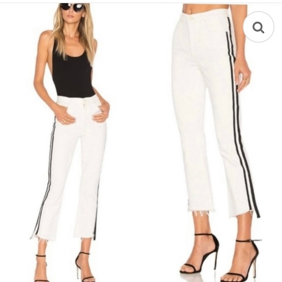 MOTHER Insider Crop Step Fray Whipping the Racer Size 25 - Picture 1 of 5